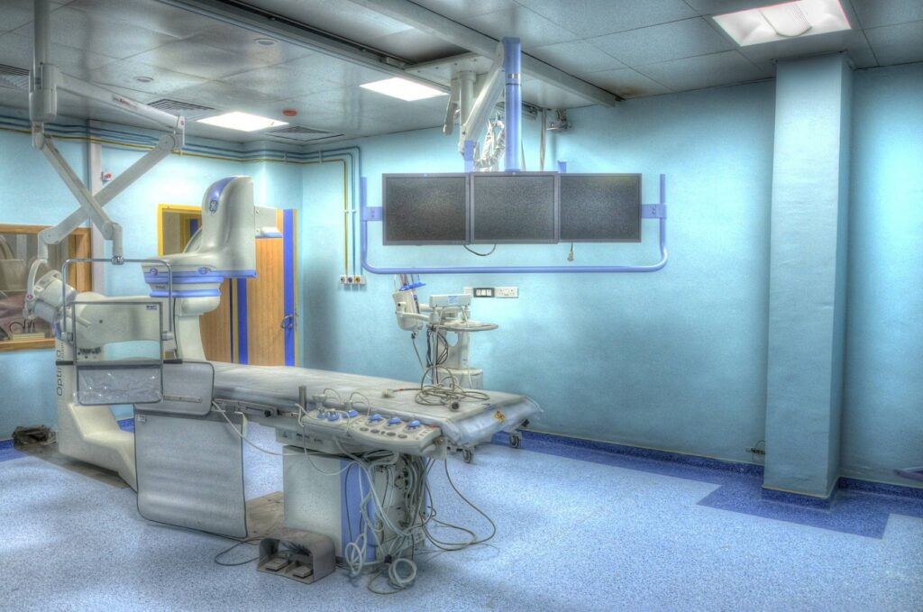 Cath-lab for heart stent surgery and cardiac catheterisation